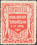 711718 Sluitzegel van het Schilder- en Teekenkundig Genootschap “Kunstliefde”, Gebouw voor Kunsten en Wetenschappen te ...